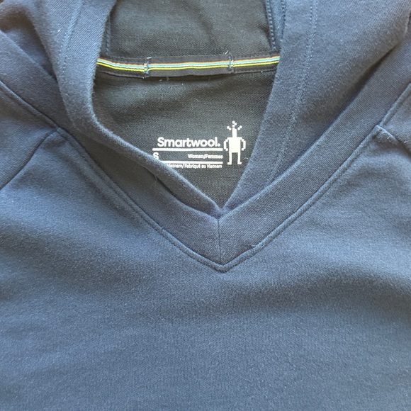 Smartwool Women's Everyday Exploration Merino Hoodie Navy Blue Dress -SMALL - Picture 3 of 8